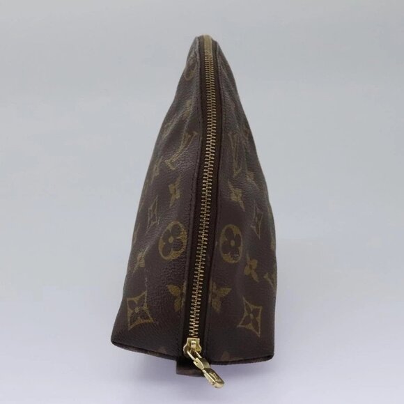 LOUIS VUITTON Monogram Trousse Demi Ronde Cosmetic Pouch M47520 LV Auth 112798 - Picture 8 of 16